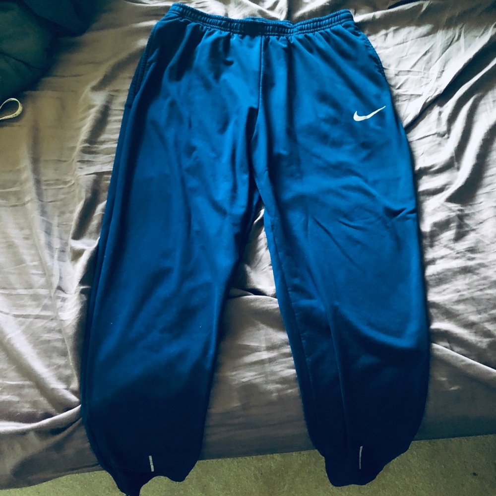Nike sweat pants navy blue
